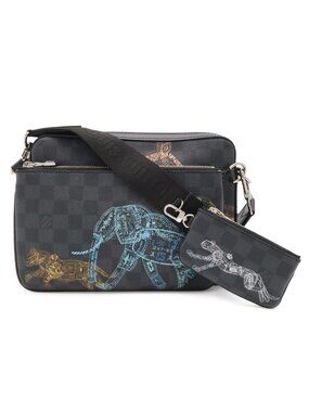 Louis Vuitton Damier Graphite Trio Messenger Print Shoulder Bag